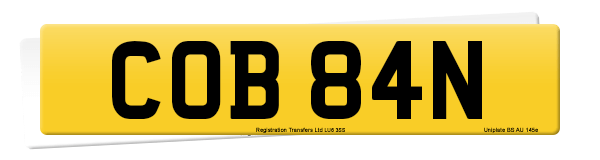 Registration number COB 84N